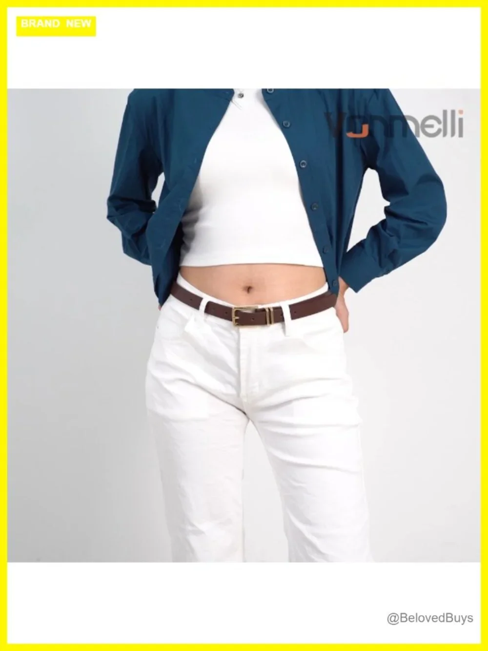 2 Pack Faux Leather Skinny Belt Women Thin Waist Belt Gold Buckle